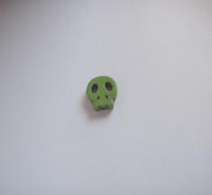 Skull Howlite Green