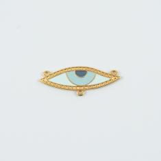 Μάτι Σμάλτο Γαλάζιο-Σιελ 3.9x1.5cm