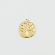 Μεταλλικό Δέντρο Ζωής Χρυσό 2.7x2.4cm