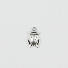 Μεταλλική Πασχαλίτσα Ασημί 1.7x1.1cm
