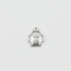 Μεταλλική Πασχαλίτσα Ασημί 1.6x1.3cm