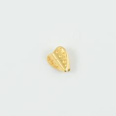 Μεταλλική Καρδιά Χρυσή 1x0.9cm