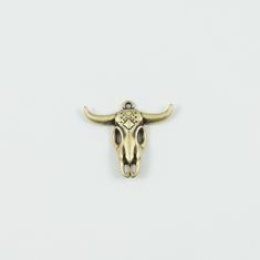 Metal Bull Bronze 2.7x2.3cm