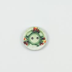Κουμπί Καρύδας Πράσινο 2.5cm