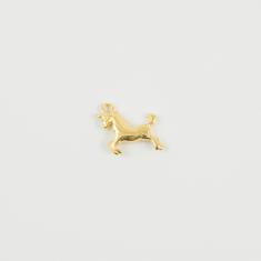 Metal Unicorn Gold 1.9x1.6cm