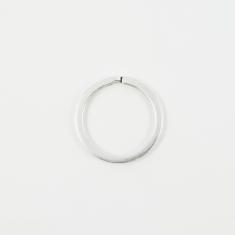 Key Ring Hoop Flat Silver 3cm