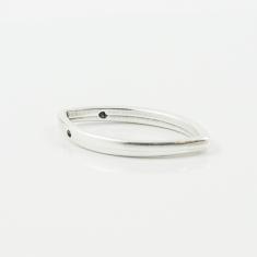 Hoop Nail Silver 3.6x2cm