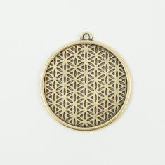 Perforated Item Bronze 5x4.5cm