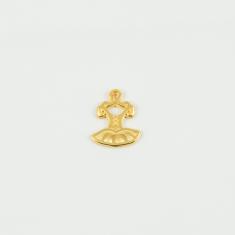 Metal Dress Gold 1.6x1.3cm