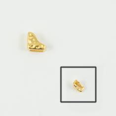 Grommet Heart Gold 9x6mm