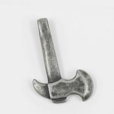 Steel Axe Silver 4.6x3cm