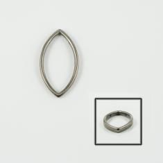 Hoop Nail Black Nickel 3.6x2cm