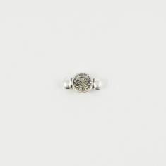 Silver Item Crystal Gray 14x8mm