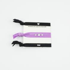 Set Bracelets Black-Purple Swarovski