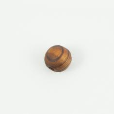 Wooden Bead Brown-Black 16mm