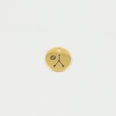 Metal Zodiac Cancer Gold 1.5cm