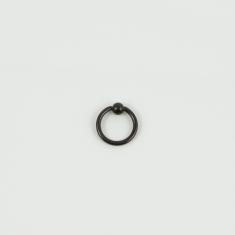 Ατσάλινος Κρίκος Μπίλια Black 1.3cm