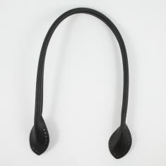 Leather Bag Handle Black 56x1.8