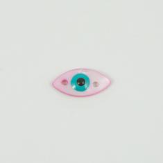 Μάτι Φίλντισι Ροζ 1.8x0.9cm
