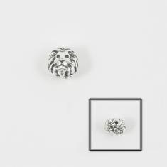 Κεφάλι Λιονταριού Ασημί 1.1x1cm