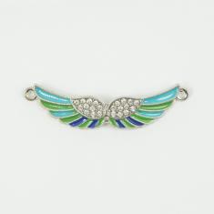 Φτερά Πολύχρωμα Στρας 5.8x1.1cm