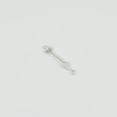Silver 925 Arrow Silver 2.4x0.4cm