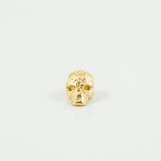 Metal Skull Gold 1.3x0.9cm