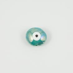 Ceramic Eye Teal 3.3x2.8cm