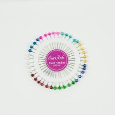 Set Sewing Needles Multicolored