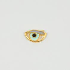 Μάτι Χρυσό Σμάλτο Βεραμάν 1.8x1.2cm