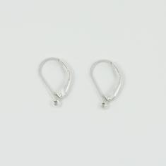 Earring Bases Silver 1.8x1.2cm