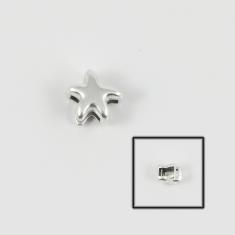 Metal Starfish Silver 7x7mm