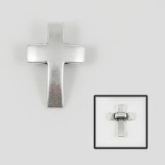 Metal Cross Silver 2.2x1.5cm