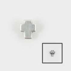 Μεταλλικός Σταυρός Ασημί 10x8mm