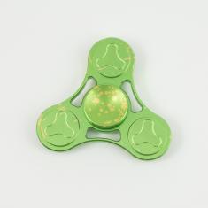 Fidget Spinner Green Splashes 6.5x6.5cm