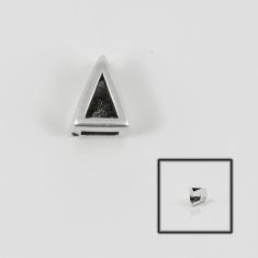 Metal Triangle Silver 1x0.8cm