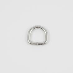 Μεταλλικός Κρίκος Ασημί 2.8cm