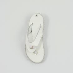 Leather Sandal White 7.2x2.8cm