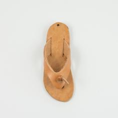 Leather Sandal Natural 7.2x2.8cm