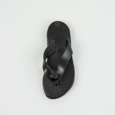 Δερμάτινο Σανδάλι Μαύρο 7.2x2.8cm
