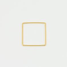 Τετράγωνο Περίγραμμα Χρυσό 2x2cm