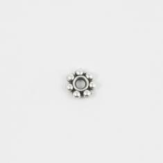 Metal Grommet Marbles Silver 6mm