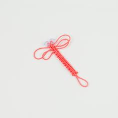Knitted Dragonfly Coral 6.7x4.9cm