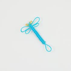 Knitted Dragonfly Turquoise 6.7x4.9cm