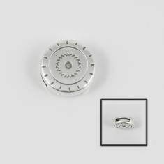 Metal Item Circle Silver 1.6cm