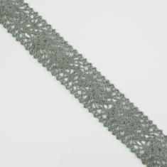 Knitted Ribbon Gray 3.5cm