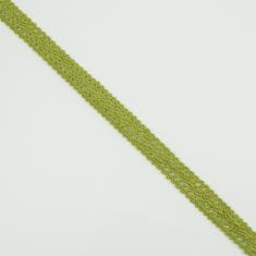 Κορδέλα Πλεκτή Χακί 1.5cm