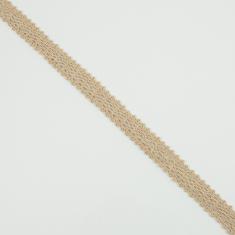 Knitted Ribbon Beige 1.5cm