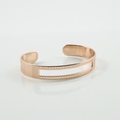 Metal Handcuff Pink Gold 6x4.5cm