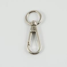 Κούμπωμα Γάτζος Ασημί 4.9x1.8cm